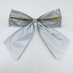 Ruban en polyester brillant de luxe, grand format, avec attache torsadée, pour la décoration de sapins de Noël, couronnes, décoration intérieure et emballage cadeau. - Product Image 4