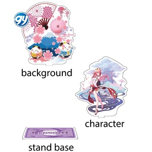 90 Style Populaire Jeu Genshined Impact Acrylique Stand Double Couche Anime <span class=keywords><strong>Nilou</strong></span> Xiao Ganyu Modèle Figure Plaque Bureau Décor Debout - Product Image 5
