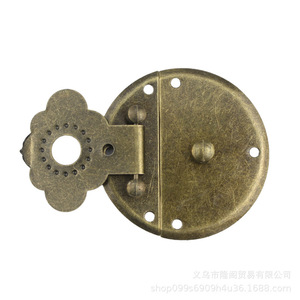 Antique Style Zinc Alloy <b>Box</b> Buckle 50mm Chinese Design <b>Locking</b> Jewelry <b>Box</b> Hardware Accessory - Product Image 4