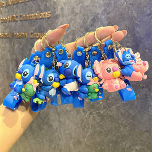 Mignon Anime PVC Figures 100 Styles de Point Porte-clés et Sac à Dos Charmes Silicone Voiture Porte-clés et Griffe Machine Cadeaux - Product Image 2