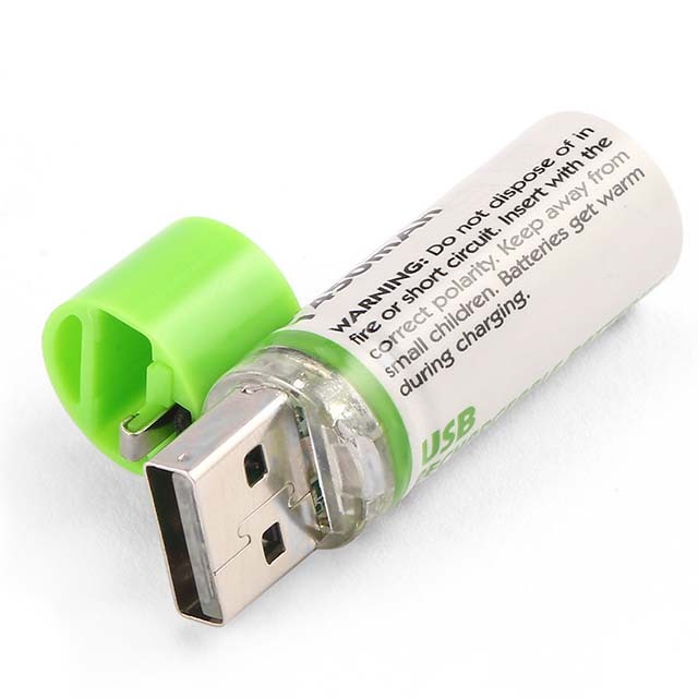 Wholesale Logo Brand Custom Rechargeable Battery 1.5v AA NI-MH USB Reusble Factory Direct