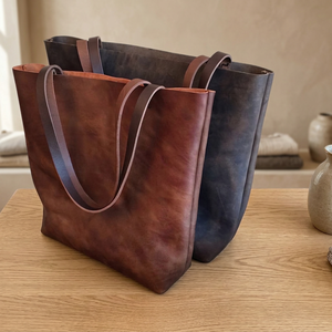 Sac à main en cuir véritable pour femme, étanche, personnalisable, avec fermeture éclair, grand format, élégant, pour le shopping ou comme pochette - Product Image 4