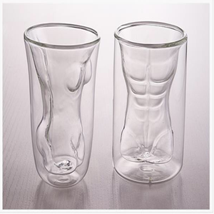Alta borosilicato a forma di corpo a doppia parete di <span class=keywords><strong>vetro</strong></span> tazza di caffè - Product Image 3