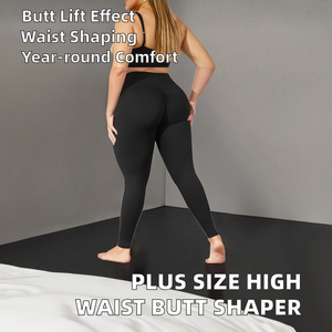 RuiNeng Plus Size Women's Leggings Thick Shapers Control Panties <b>Butt</b> <b>Enhancer</b> Buttocks High Waist Triangle Vintage - Product Image 2