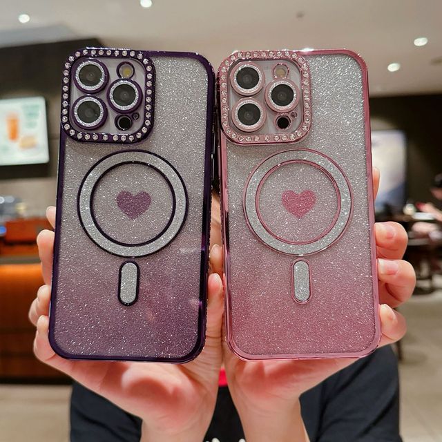 Heart Designs Diamond Trending Protective Colorful Phone Case for iphone iPhone 17 16e 15 14 13 12 11 Pro Max XS Max Mobile Phone case