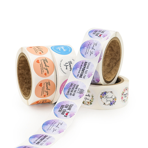 Factory Price Custom Label Stickers 2" Round Label 500pcs Per Roll Thank You Stickers for Small Business Sealing Labels in Roll - Product Image 4