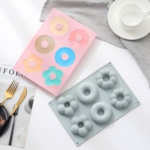 Molde de Silicona Personalizado al por Mayor para Hornear, con 6 Cavidades para Donuts de Diferentes Formas, para Pasteles, Jabones Aromáticos - Product Image 3