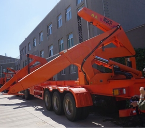Nuevo y usado 3 ejes Mobil Truck Crane 20Ft 40 Ft Type Container Carrier Side Loader Semi Trailer para la venta - Product Image 6