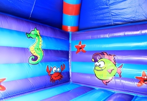 <span class=keywords><strong>Castillo</strong></span> Inflable con Temática Oceánica Colorida, Decoraciones de Peces y Corales, <span class=keywords><strong>Castillo</strong></span> de Brinco de PVC Resistente - Product Image 6