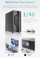 Mini PC AMD Ryzen 5 4500U con Doble Almacenamiento M.2 NVMe SSD SATA SSD, Gráficos Radeon Vega 6, WiFi 6