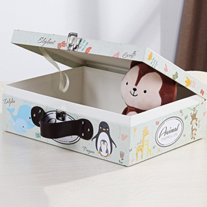 Caja de embalaje personalizada para ropa de bebé, embalaje de cartón rígido con asa, para regalos, venta al por mayor - Product Image 6