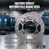 Disque de frein arrière sur mesure 250 mm percé pour Kawasaki Z 1000 Z 750 Z 800 Versys 1000, nouvelle pièce en acier 420 OEM