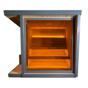 Sauna de Vapor de Madera Refinada, 2520 mm, para Uso en Exteriores, para Hoteles y Centros de Bienestar - Product Image 2