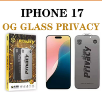 Verre de protection d'écran anti-espion Hi-Al Full Cover ESD OG pour iPhone 17 Pro Max, film de confidentialité pour iPhone 16 Pro Max, Samsung A27