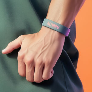 Pulsera de goma reciclada de Palestina con código de cristal, venta al por mayor, pulseras Nfc, pulsera de perlas de Anime a presión, pulseras de gelatina de silicona - Product Image 6