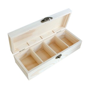 Wooden Storage <b>Box</b> 15x15x6cm 12 Compartment Jewelry Organizer Desktop Organizer <b>With</b> <b>Lid</b> For <b>Small</b> Items - Product Image 5