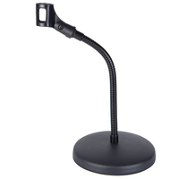 Support de microphone Yinyu MS029 avec base en acier robuste et col de cygne réglable pour l'enregistrement en studio