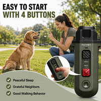Répulsif Canin Ultrasonique Étanche 2 Modes, Anti-Aboiement, Batterie Rechargeable, Lampe Torche LED Portable – Vente en Gros