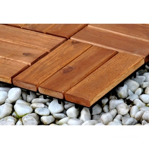 Azulejos de suelo entrelazados de madera, Pisos con drenaje, Azulejos de clic Azulejos de cubierta de acacia de madera maciza - Product Image 4