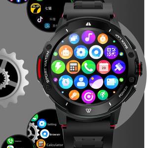 Reloj Inteligente Unisex KB08 con Red Completa 4G/5G, Pantalla AMOLED, Correa de Gel de Sílice, Android, Deportivo, IP68, Doble SIM, Caja de Plástico - Product Image 2