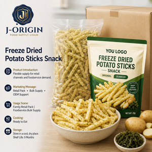 Bâtonnets <span class=keywords><strong>de</strong></span> pommes <span class=keywords><strong>de</strong></span> terre lyophilisés multi-ingrédients, croustillants, prêts à consommer, OEM/ODM Fujian, paquet <span class=keywords><strong>de</strong></span> 25g, Chine, 9 mois <span class=keywords><strong>de</strong></span> durée <span class=keywords><strong>de</strong></span> conservation - Product Image 5