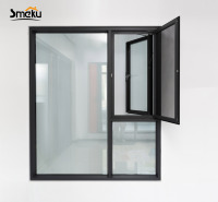 Sistema de Ventanas Abatibles de Aluminio con Doble Acristalamiento Low-E, Eficiencia Energética, Moderno, con Malla de Acero Inoxidable y Drenaje Oculto