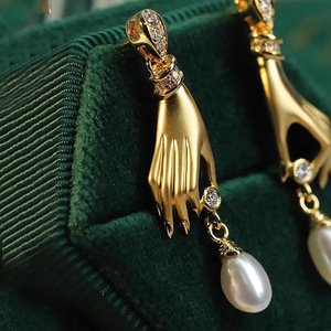 Orecchini Vintage con Perle Finte per Donne, Gioielli Eleganti e alla Moda - Product Image 6