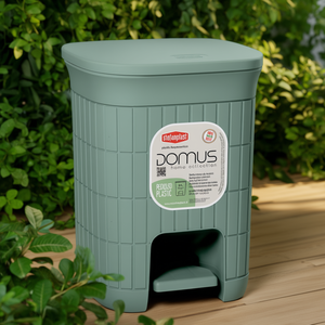 Cubo de basura para baño (6Lt) con tapa de pedal DOMUS HOME COLLECTION Green tea 90402 - Product Image 3