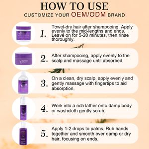 Crème de traitement à la kératine Botox, <span class=keywords><strong>tonique</strong></span> capillaire, après-shampoing lissant, <span class=keywords><strong>lotion</strong></span> capillaire pour usage en salon, marque privée OEM/ODM - Product Image 5