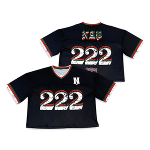 T-shirt personnalisé tendance Boxy Fit Design Jersey Sublimation Fashion Mesh Practice American Football T-Shirts - Product Image 4