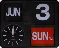 Große Zahl Wandbehang Flip Clock/Kalender Retro Vintage Digital Flip Kalender Down Page Clock für Home Decor