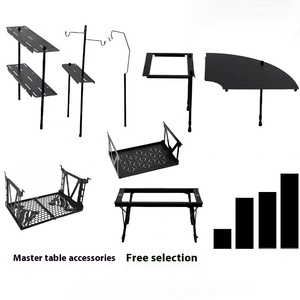 Outdoor <b>Camping</b> Foldable IGT Accessories Side Hob Rack <b>Storage</b> Fan-Shaped Plate Lamp Frame 0.6 <b>Unit</b> Board 0.7 <b>Unit</b> Outdoor Table - Product Image 1