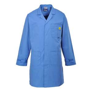 PORTWEST - AS10HBRXXXL Manteau bleu ESD antistatique-EAN 5036108180127 ESD ANTISTATIC WORKWEAR - Product Image 1