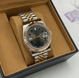 Nuevo Reloj Mecánico Deportivo con Esfera Romana, Diseño Verde Radiante, Correa de Acero Multifunción, Reloj de Negocios para Hombre, Moda NH35 - Product Image 5