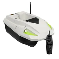 Bateau d'appât de pêche électrique RC à double coque GPS 100 12V 500m de portée à distance lumière LED 2KG leurres de poisson appâts de retour automatique à la maison