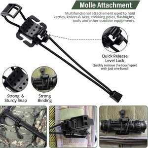 Tactical Backpack <b>Hook</b> MOLLE <b>Clip</b> Expandable Retractable Khaki Plastic Outdoor Bag Accessory Summer 2023 - Product Image 5