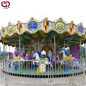 Dijual Carousel mainan taman hiburan anak-anak Carousel wahana kuda Carousel