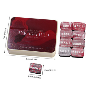 Smalto Gel UV <span class=keywords><strong>Ancara</strong></span> Nine-Grid Pallet, Liquido Bianco Denso ad Alta Saturazione per Nail Art a Lunga Durata, Asciugatura Rapida - Product Image 5