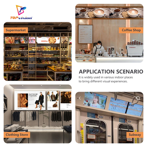 टॉपविज़न अनुकूलित 1.875 मिमी बार पट्टी का नेतृत्व खुदरा विज्ञापन और स्टोर आश्रय के लिए डिजिटल पोस्टर का नेतृत्व किया डिजिटल पोस्टर और एनीमेशन शामिल है - Product Image 2