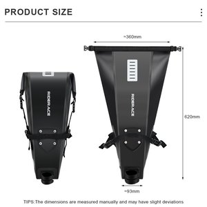 RIDERACE Fahrrad-Satteltasche mit Großer Kapazität, Wasserdicht, 10L, für <span class=keywords><strong>MTB</strong></span> und Rennrad, Faltbare Fahrradtasche, Gepäcktasche, Fahrradzubehör - Product Image 6