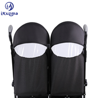 Poussette Triple pour bébés, pliable ikuzumaka, 3 nourrissons
