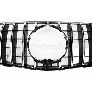Pour Mercedes Benz GLC W253 X253 C253 2016 2017 2018 2019 GT AMG, calandre de style racing, calandre de pare-chocs avant, pièce de rechange pour radiateur - Product Image 3