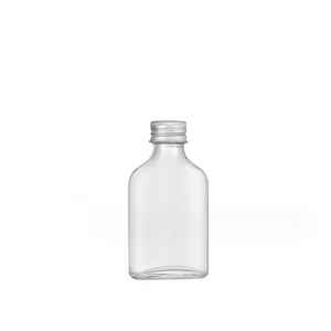 50ml 100ml mini <span class=keywords><strong>Glass</strong></span> <span class=keywords><strong>Flask</strong></span> chai rượu Pocket <span class=keywords><strong>Flask</strong></span> với nắp nhôm cho nước sốt xi-rô - Product Image 4
