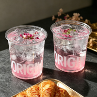 Gobelets en plastique jetables transparents en PET de 18 oz, résistants aux fissures, empilables, avec logo personnalisé, vente en gros, usine, en vrac