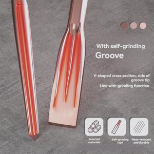 Ciseau <span class=keywords><strong>hexagonal</strong></span> PH65A de 30 mm, pointe hexagonale de 30 mm, ciseau pour <span class=keywords><strong>marteau</strong></span> perforateur, ciseau de démolition robuste pour l'élimination de l'argile - Product Image 6