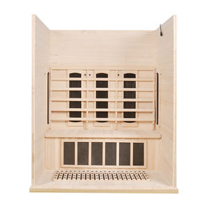 Sauna infrarouge classique avec panneaux en bois de HEMLOCK et en fibre de carbone, pour 2 personnes, avec panneau de commande, vente en gros - Product Image 6