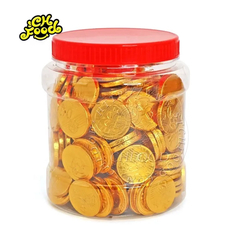 Hot Sale 200 Stück Gold Schokoladen münzen im Glas
