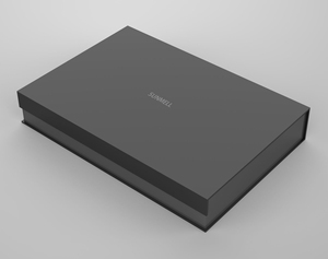 Écouteurs de luxe personnalisés noirs Usb exquis boîte en papier rigide emballage de chargeur d'ordinateur portable produit numérique boîte-cadeau d'affaires simple - Product Image 5