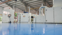 Ligne de production par liaison aérienne YINGYANG pour couches pour bébés et serviettes hygiéniques féminines, technologie à air chaud, machine pour non-tissés
