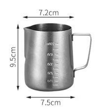 Silver, with scale marking